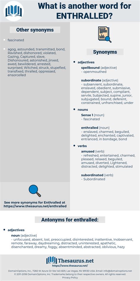 enthralled thesaurus|enthrallment synonym.